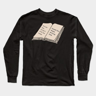 Girl With The Books Long Sleeve T-Shirt